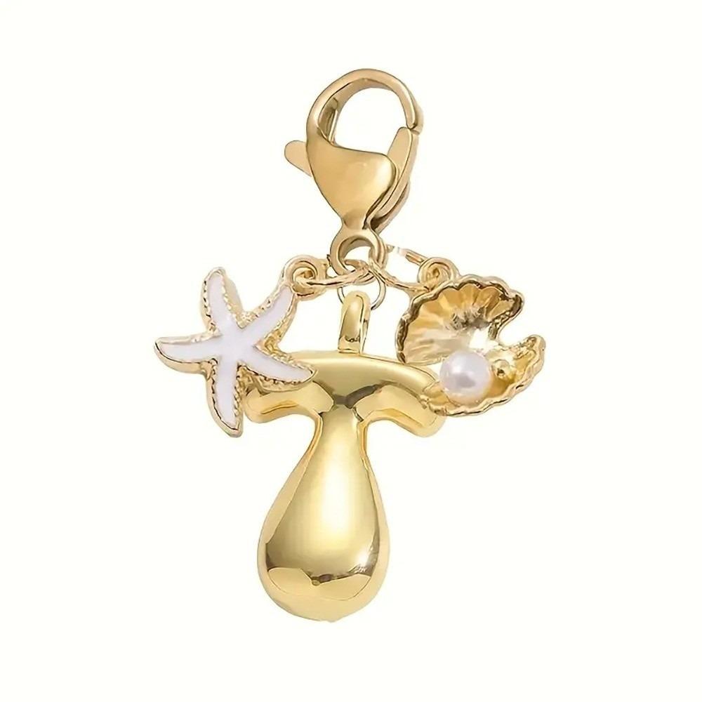 Golden 26 Letters Keychain Retro Backpack Pendant Unisex Bag Charm Friends