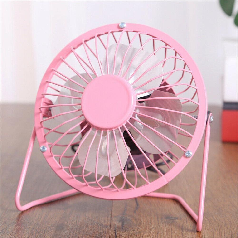 4 Inch Metal USB Portable Desk and Table Fan, Mini Personal Cooling Fan for Computer Home Office, USB Powered