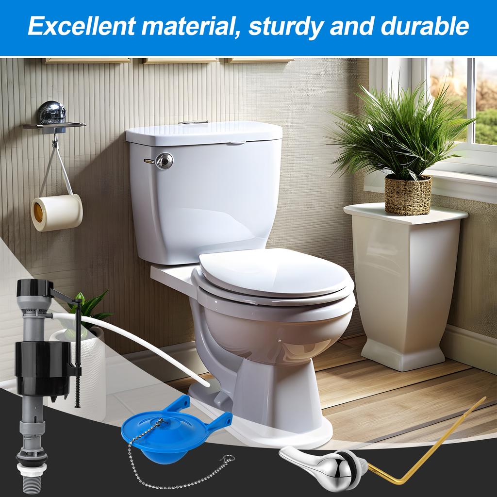 Universal Toilet Flusher Replacement Kit Toilet Flush Flapper Repair Kit Include Toilets Fill Valve Replacement 3 Inch Low Flow