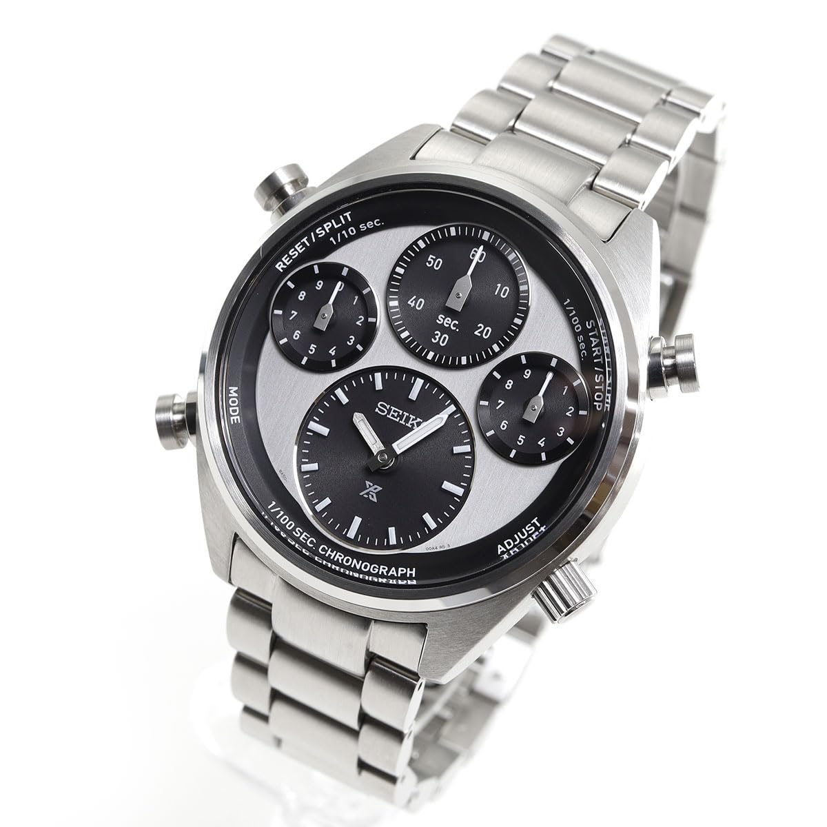 

Wristwatch PROSPEX SPEEDTIMER Solar Chronograph Second Measurement SBER001 Silver [Seiko Watch] 1/100 Men s білий