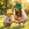 Foldable Bucket Hat UV Protected Sun Protection Hat Solid Color Sun Hat  Fishing