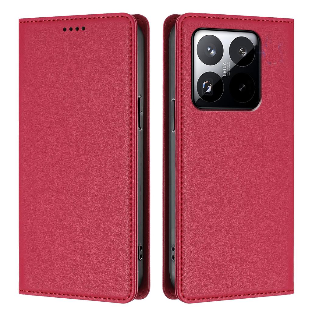 For Xiaomi 15T Leather Wallet Case Magnetic Closure RFID Blocking Phone Cover