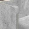 Children s Bed Frame with Storage Space Concrete Grey 75 x 190 cm