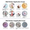 Halloween Horror Wall Sticker, Spooky Stickers & Floor Decals for Halloween Party, Haunted House & Home Horror Decorations