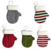 Christmas Festival Mini Knitted Sock Ornaments for Tree & Cutlery Decoration