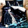 Modisches 3D-Druck Anime Blue Exorcist Bettwäsche-Set Bettbezüge Kissenbezüge One Piece Bettdecke Bettwäsche-Sets Bettwäsche Bett