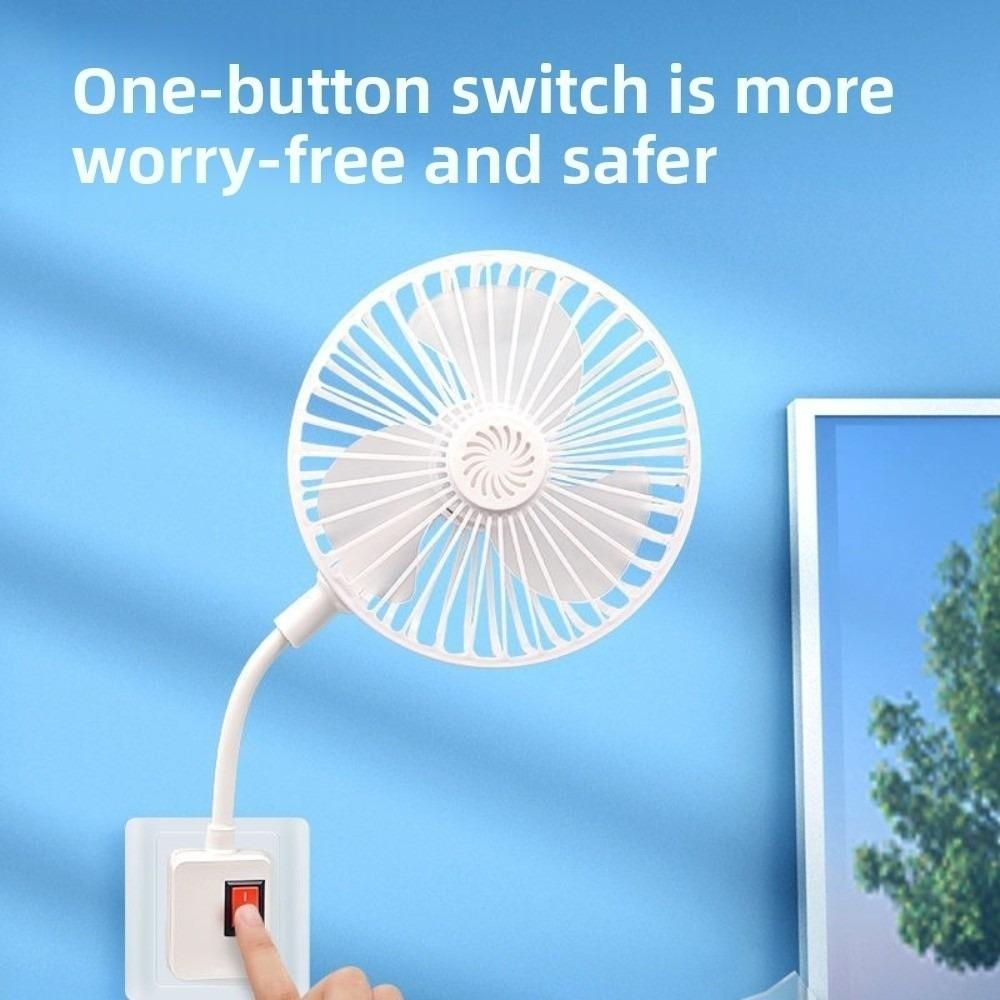 Cooling Socket Fan Space Saving Quiet Operation Fan Portable Energy Efficient Fan  Bedroom