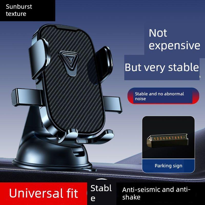 

New Mobile Phone Car Mount with Suction Cup for Dashboard, Car Navigation Holder with Strong Suction, Portable New Product [Texture Model] Air Pump Suction Cup Parking Sign