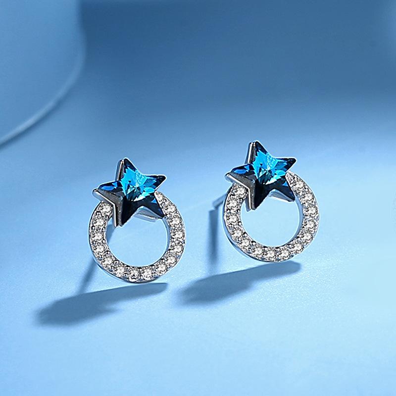 Tancise 925 Sterling Silver Zircon Earrings Drop Earrings For Women Wedding Party Gifts