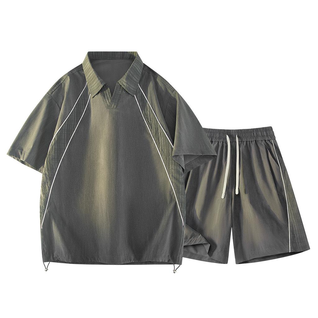 Summer Casual Sports Set For Men, Summer Thin Loose Casual Two-piece Set