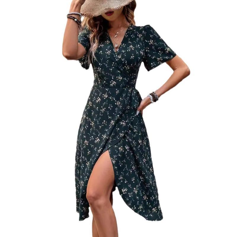 Women's Summer Print Fashion Small Floral Dress