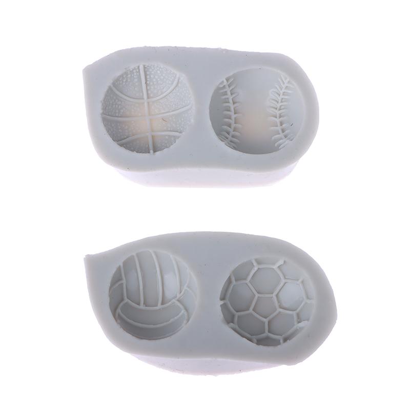 1Pc Basketball Baseball Volleyball Football Silicone Mold Diy Sugarcraft Cupcake Baking Mold Fondant Cake Decorating Tool