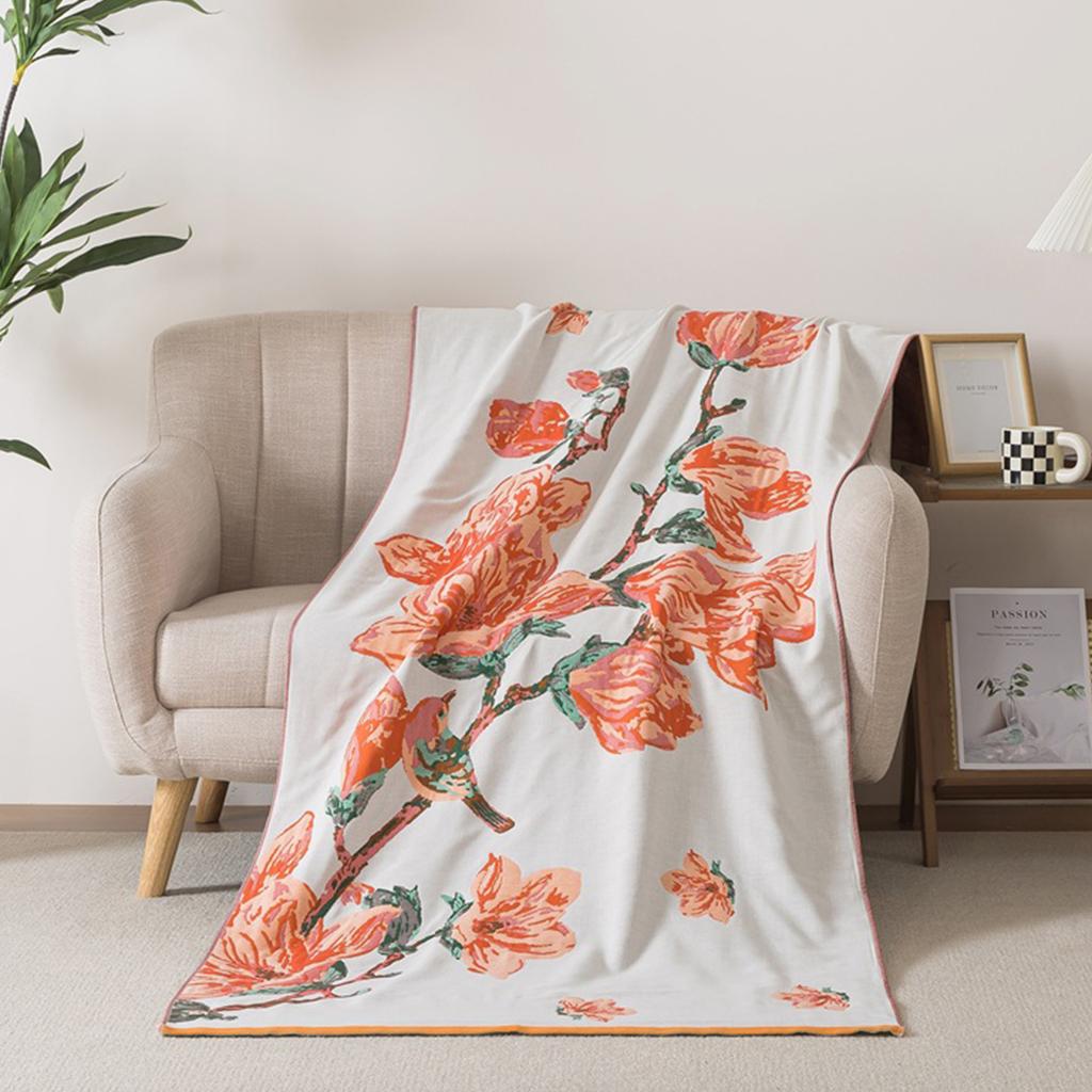 90-180 Pure Cotton Gauze Enlarged Bath Towel Water Absorption Quick Drying Household Blanket Sofa Decorative Blanket Lunch Break Blanket