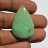 Natural Chrysoprase Gemstone Cabochon - Loose Semi Precious Stone 29 Carats Pear Shape 35x23 Mm, Jewelry Craft Supply