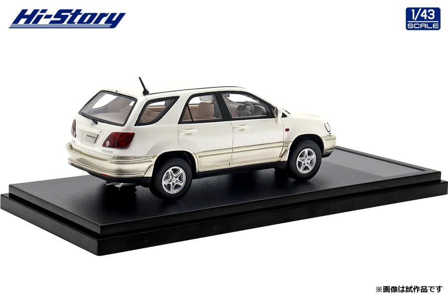Hi Story Toyota Harrier FOUR G Package White Pearl Mica Finished Product 1/43 3.0 (1997)