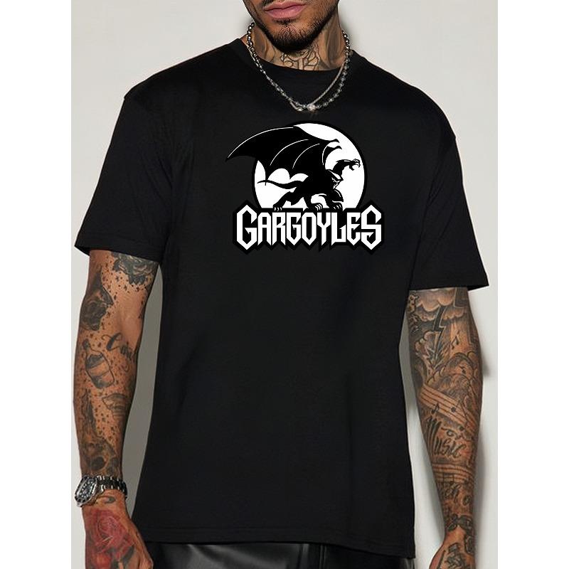 

Casual And Stylish Men S Short-Sleeve T-Shirt with Creative Print Patterns 4XL чорний