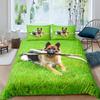 German Shepherd Duvet Cover Set Police Dog Comforter Cover Full King Size For Boys Animals Bedding Set Puppy Dog Bedspread Cover