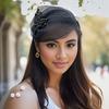 1PC Extra-Wide Hairband Hat for Gray Hair Coverage Stretchable Half-Cap Hairband for Thinning Hair