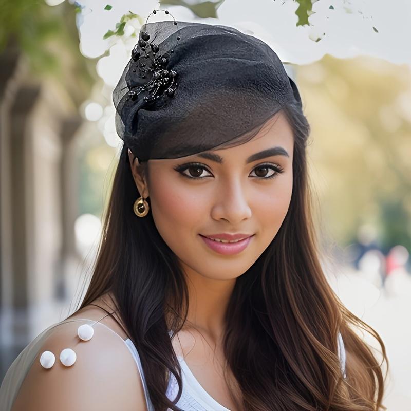 1PC Extra-Wide Hairband Hat for Gray Hair Coverage Stretchable Half-Cap Hairband for Thinning Hair