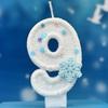 Xiyin Digital Birthday Candles for DIY Ice and Snow Theme Cake Decorations