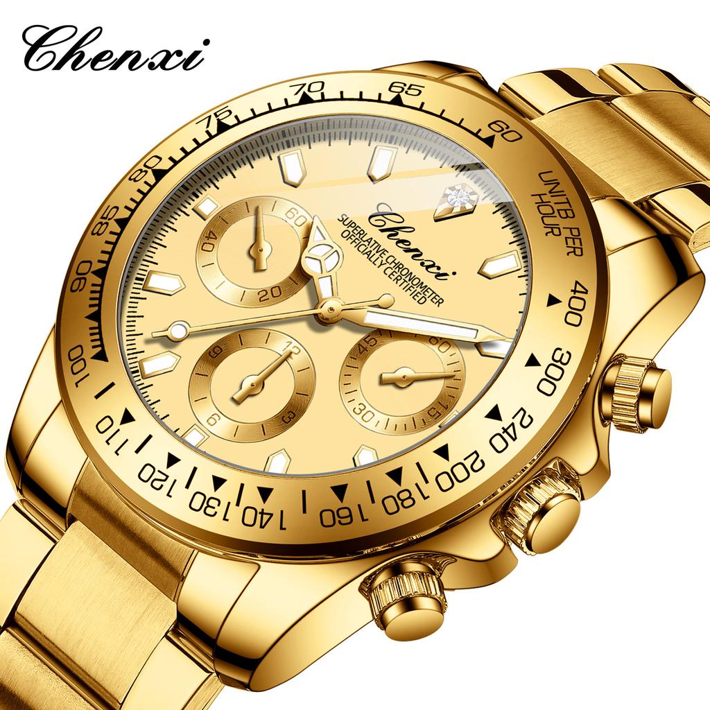 Dawn Gold Watch Men'S Watch Men'S Business Watch Luminous Waterproof Quartz Watch