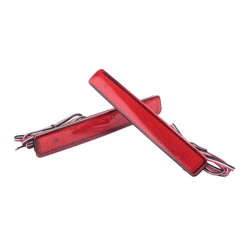 2Pcs Car Rear Bumper Reflector Brake Light Led Taillight For T5 Transporter/ Caravelle / Multivan 2003-2011-A28K