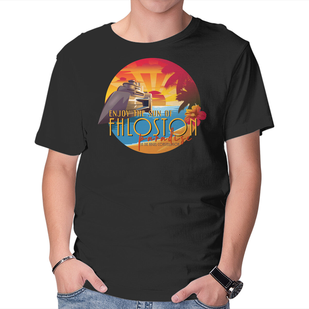 Unisex Crew Neck T-Shirt The Sun Of Fhloston Graphic Short Sleeve Casual Tee XXL