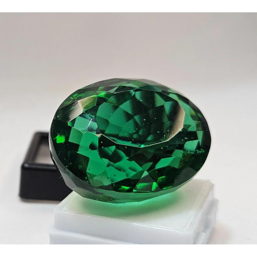 Certified Emerald Green Color Colombian Oval Cut 80 Ct Fabulous Loose Gemstone