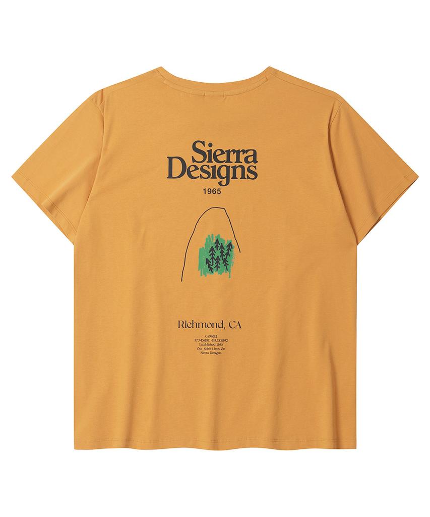 SIERRA DESIGNS W) Richmond Logo Chill-Lite Short Sleeve Orange