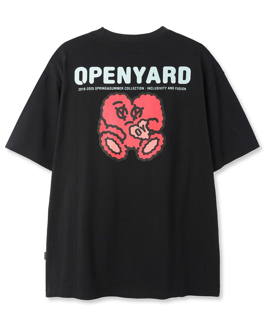 Opeunyadeu(Owai) Boucle Heart Tee - Black