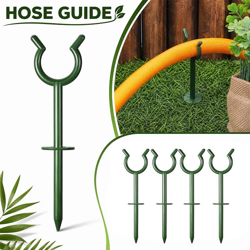 U-förmiger Gartenschlauchführer Anti-Rutsch-Nagel Wasserrohr Schlauchhalter Positionierungsklammer Hof Rasenbewässerung Schlauchspitzenhalter