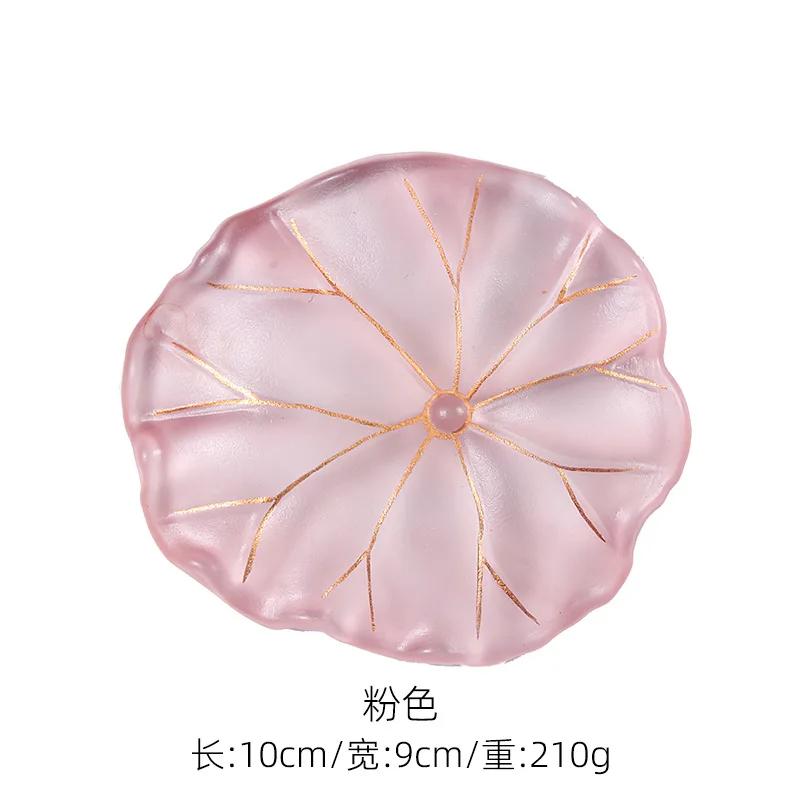 

Подставка для стеклянной чашки в китайском стиле с листьями лотоса, утолщенная, изолированная, держатель для чашки, креативная подставка для чашки Lotus Master, защита от ожогов