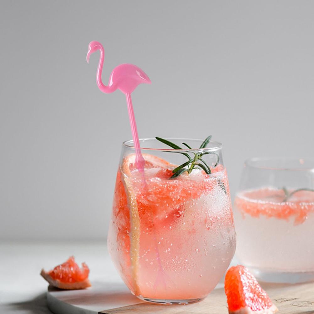 Hawaiian Tropical Flamingo Cactus Swizzle Sticks Coffee Stirrer Mixing Sticks Cocktail Tool