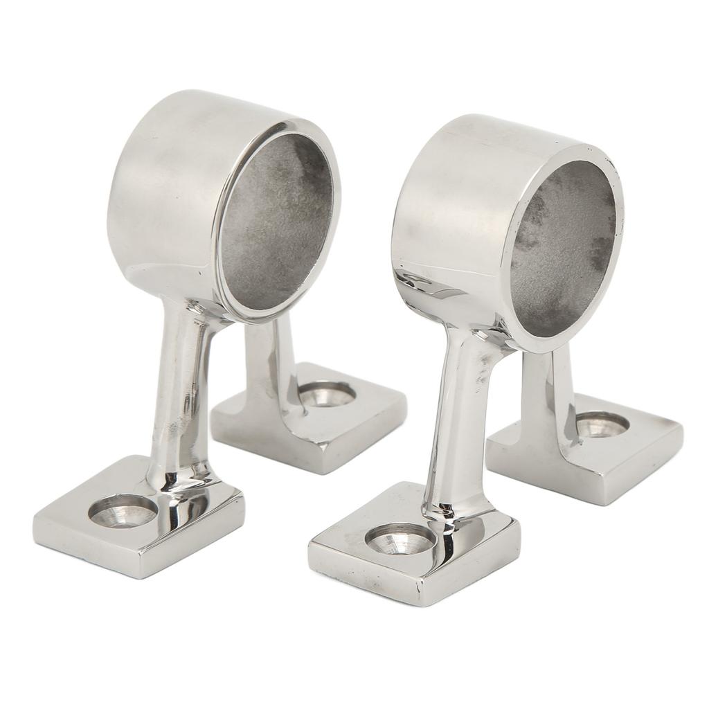 2Pcs Marine Boat Hand Rail Fitting Center Support Bracket Stanchion Stainless Steel for 1in Tubing