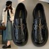 Dámské robustní platformové penny loafers z PU kůže nazouvací pohodlné s kulatou špičkou business casual boty elegantní do kanceláře do práce vycházkové mokasíny pro ženy