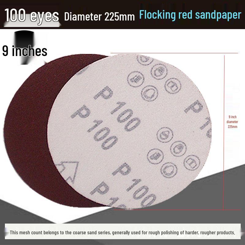 5-inch Self-Adhesive Flocked Sandpaper Disc for Sanding and Grinding (125MM)