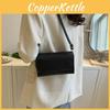 Stylish Black Casual Shoulder Bag For Women Chic Fashionable Pu Small Square Handbag