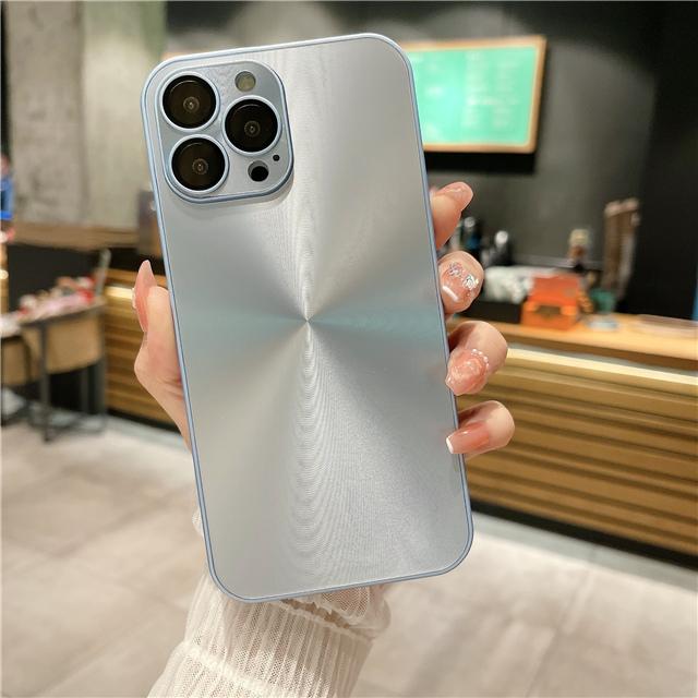 For iPhone 16 Pro Max Luxury Dazzling CD Lines Silicone Frame Phone Case For iPhone 11 12 13 14 15 16 Plus Lens Protective Cover