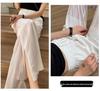 Women's Wide-Leg Mesh Split Pants – Spring/Summer 2026 Style, Sun Protection, Loose Fit, Straight Long Casual Pants