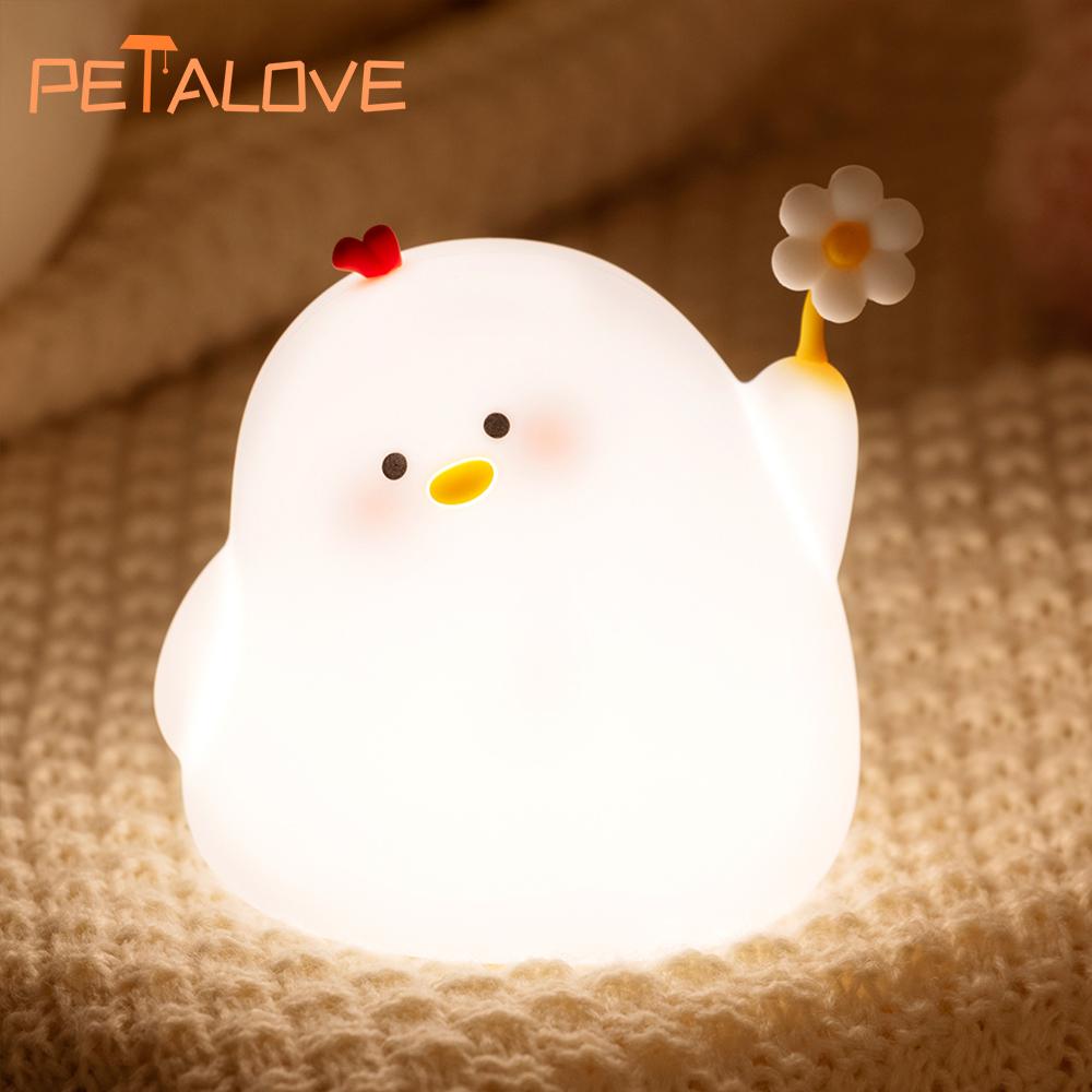 Capybara Night Light Rechargeable Mobile Smart Settings Timing Silicone Lamp Unique Bedside Decoration Pat Brightness Adjustment