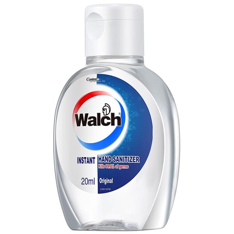 Walch No-Rinse Alcohol Hand Sanitizer (20ml x 6 Pack)