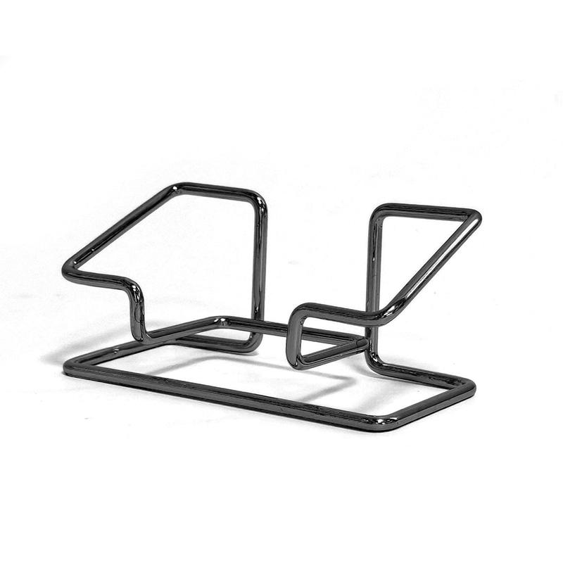 Business Card Holder Desktop Organizer Clear Acrylic 2-Tier Stand Perfect For Reception Office Meeting Room