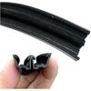 Compatible With Sany Sy 55 60 75 135 215 Excavator Accessories Cab Window Sliding Glass Running Slide Groove Rubber Strip(Type B 1 m)