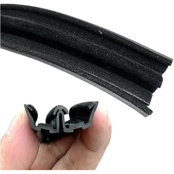 Compatible With Sany Sy 55 60 75 135 215 Excavator Accessories Cab Window Sliding Glass Running Slide Groove Rubber Strip(Type B 1 m)