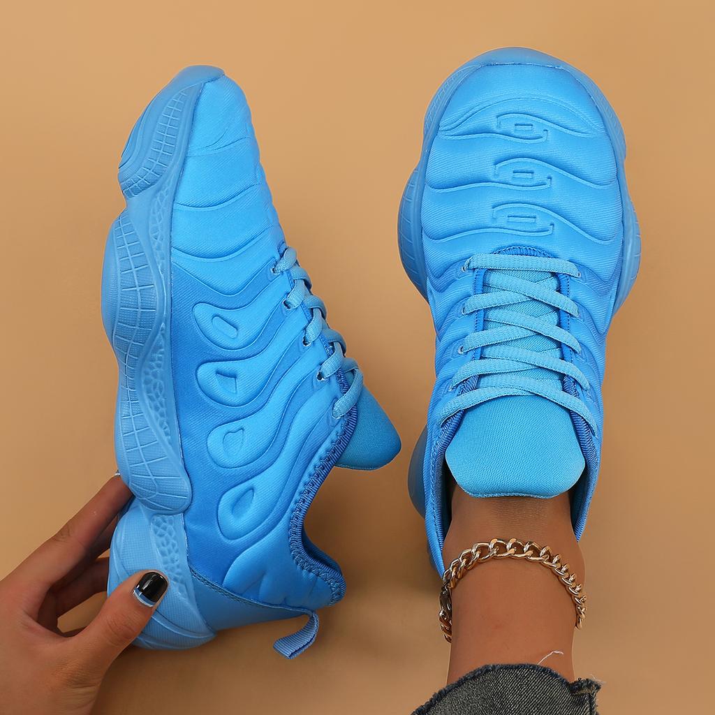 New Candy Color Men Transparent Bottom Sneakers Running Shoes Women Hiking Shoes Couple Autumn Rainbow Sports Shoes wholesale