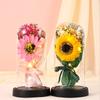 Valentine's Day Gift Sunflower Dried Flower Acrylic Cover Gift Box Souvenir Cross Teachers' Day Creative Gift