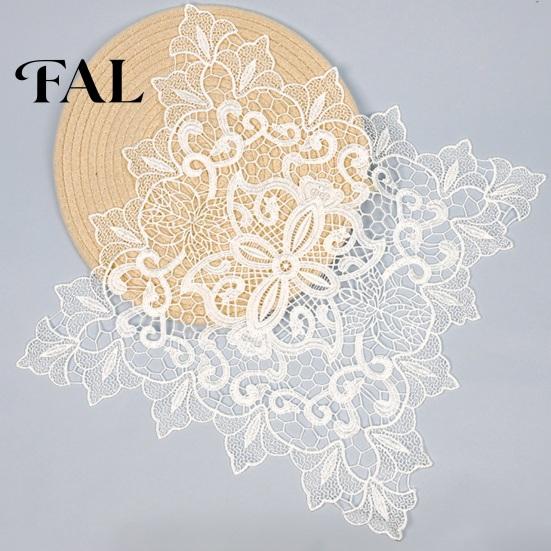 Retro Style Table Toppers for Parties White Lace Doily, Elegant Placemat, Embroidered Placemats Dining Mat, Rectangular Round Oval Doilies Home Decor