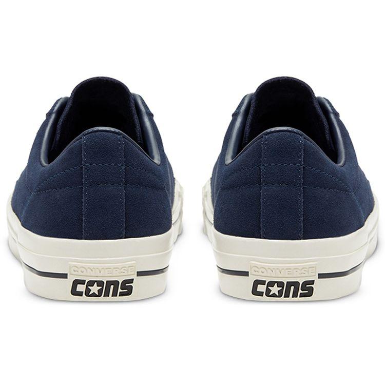 Converse One Star Pro Suede Low Top Skate Shoes Unisex Sneakers Blue White 166022C