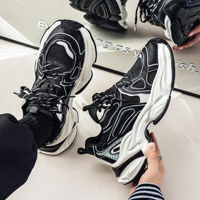Summer New Teen Mesh Breathable Deodorant Dad Shoes Retro Platform Casual Sneakers