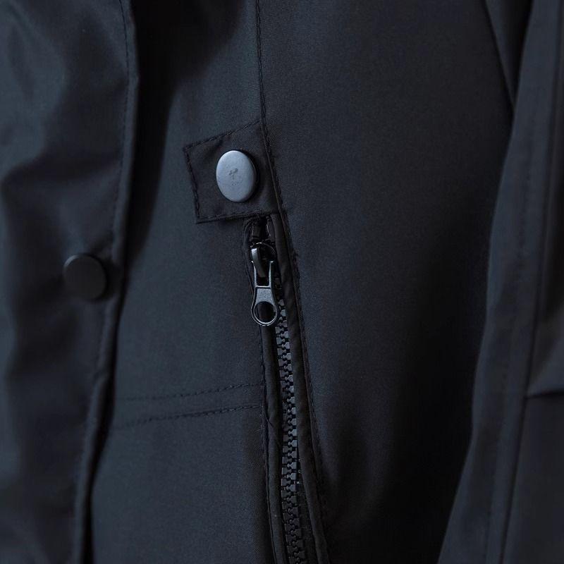 Płaszcz trenczowy z kapturem w stylu europejsko-amerykańskim dla kobiet w dużych rozmiarach - Wyszczuplający, luźny krój, na wiosnę/jesień